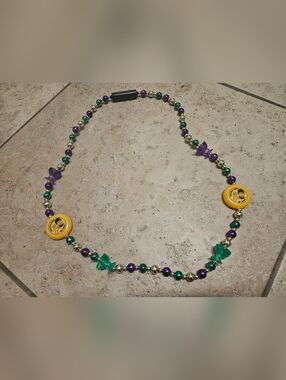 KREWE OF BACCHUS LIGHT-UP MARDI GRAS BEADS 2023 MR SPOCK USED CONDITION NOLA. 